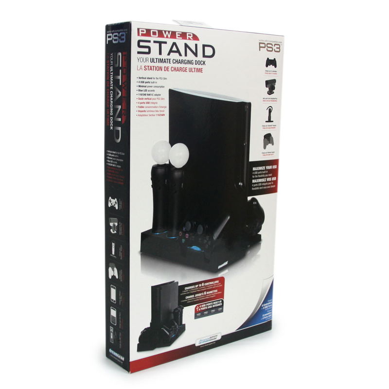 DreamGear Power Stand (Rubberized Black) image 1