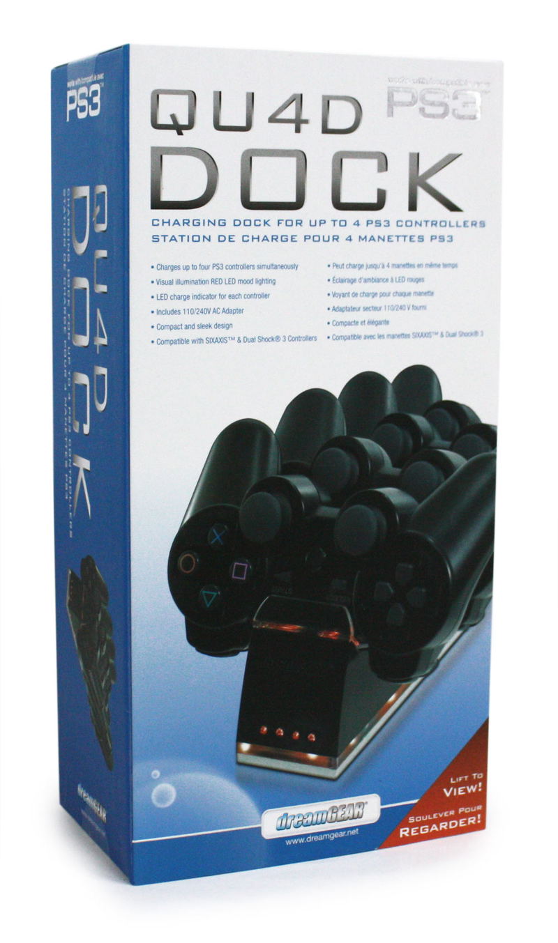 DreamGear Quad Dock (Black) image 1
