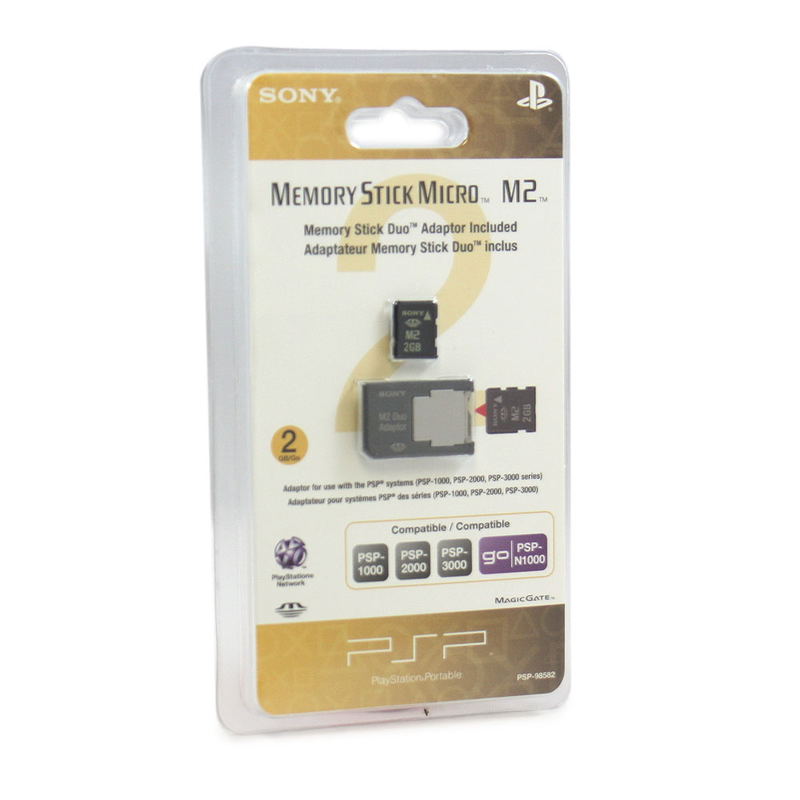 2GB Memory Stick Micro M2 (includes M2 Duo Adaptor) image 1