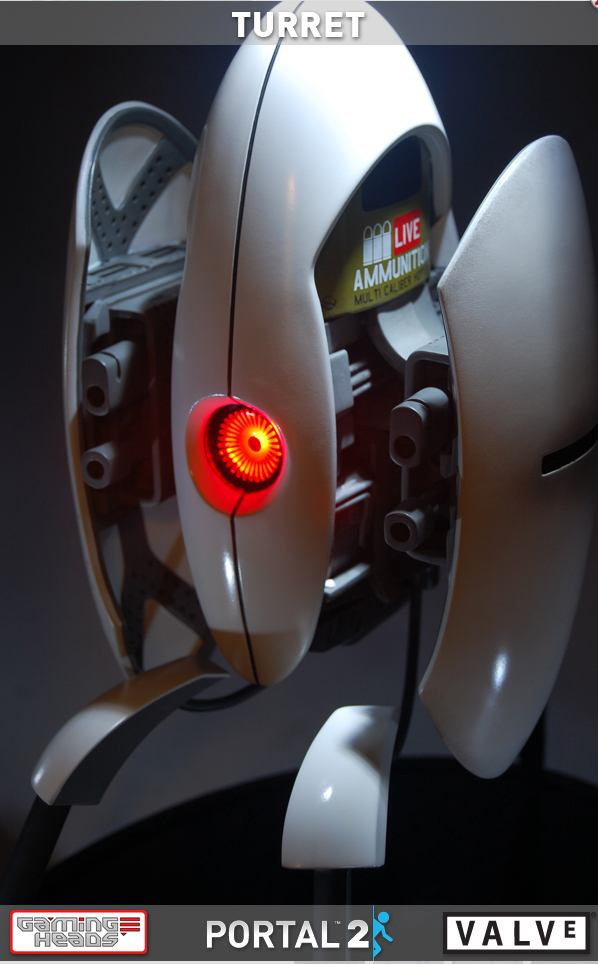 Gaming Heads Statue Portal 2: Turret image 4