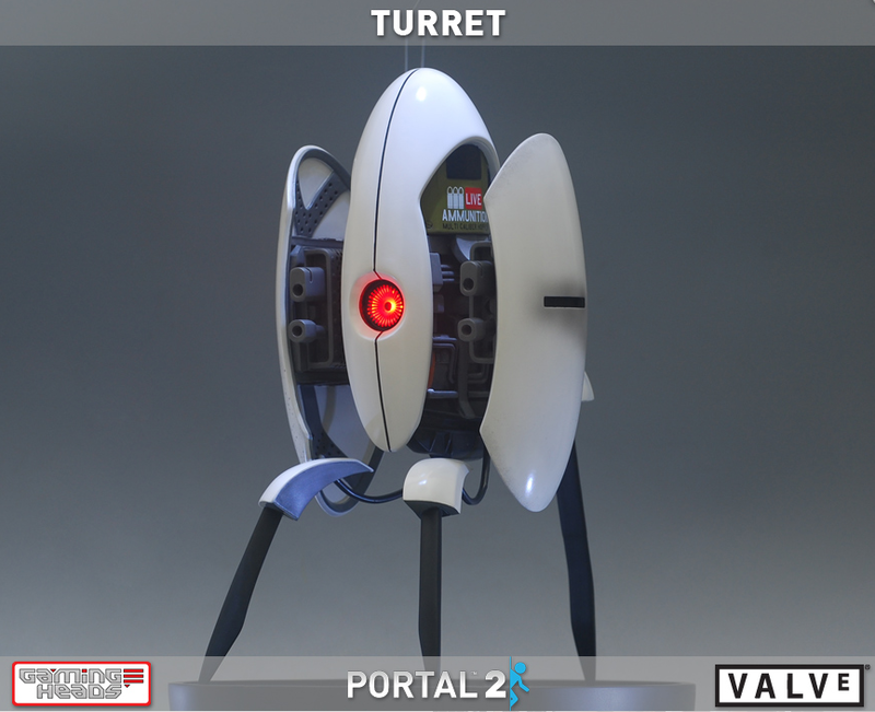 Gaming Heads Statue Portal 2: Turret image 3