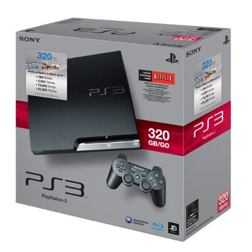 PlayStation3 Slim Console (HDD 320GB Model - Black) image 1
