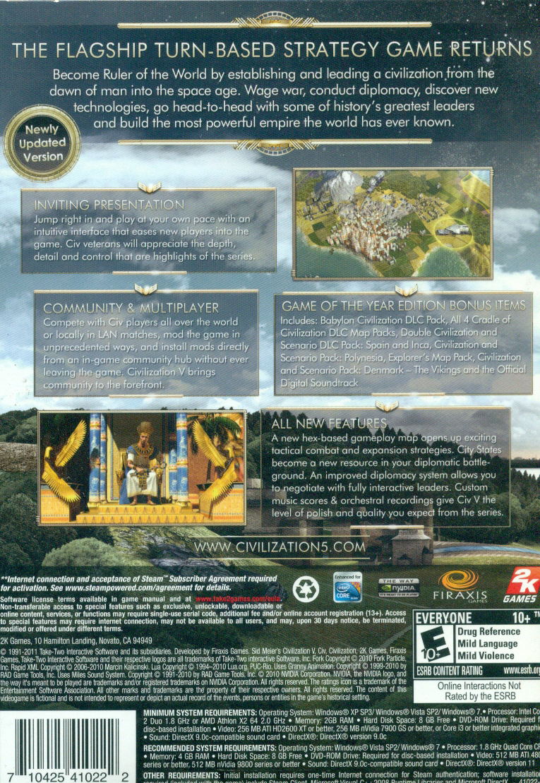 Sid Meier's Civilization V: Game of the Year Edition (DVD-ROM) image 2