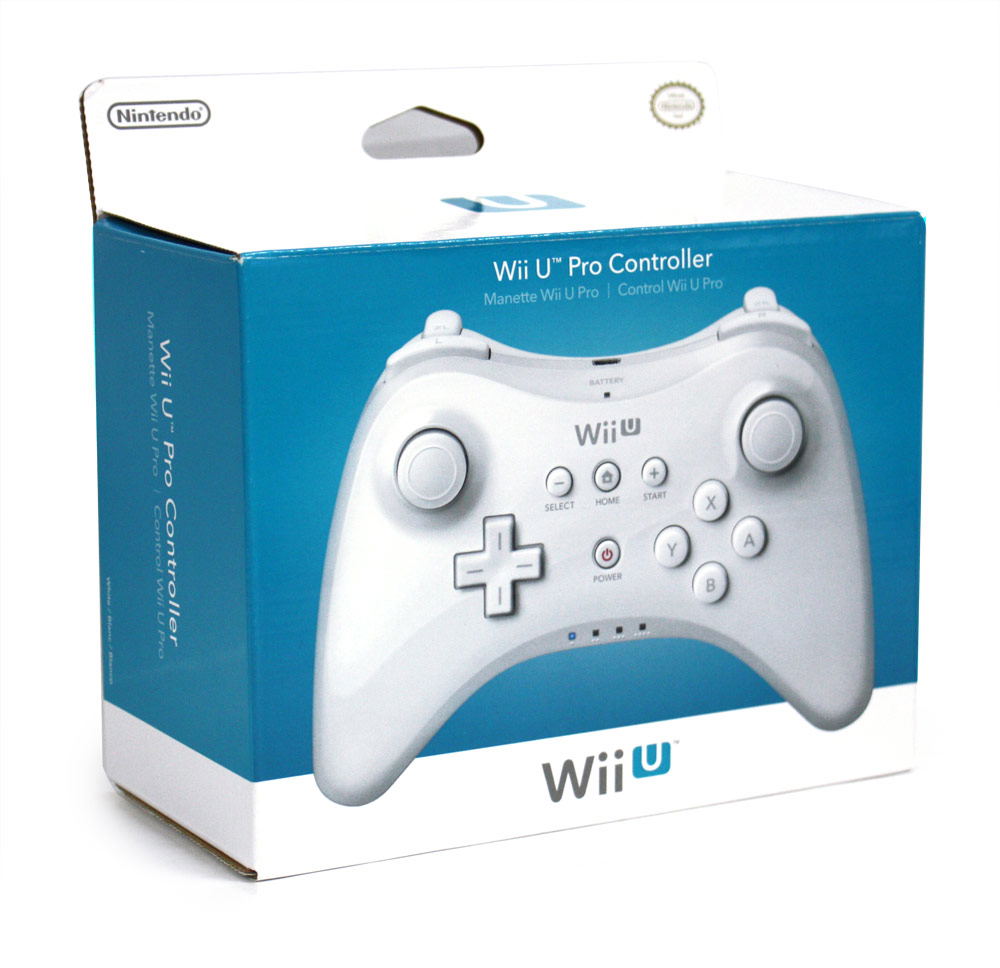 Nintendo Wii U Pro Controller (White) for Wii U