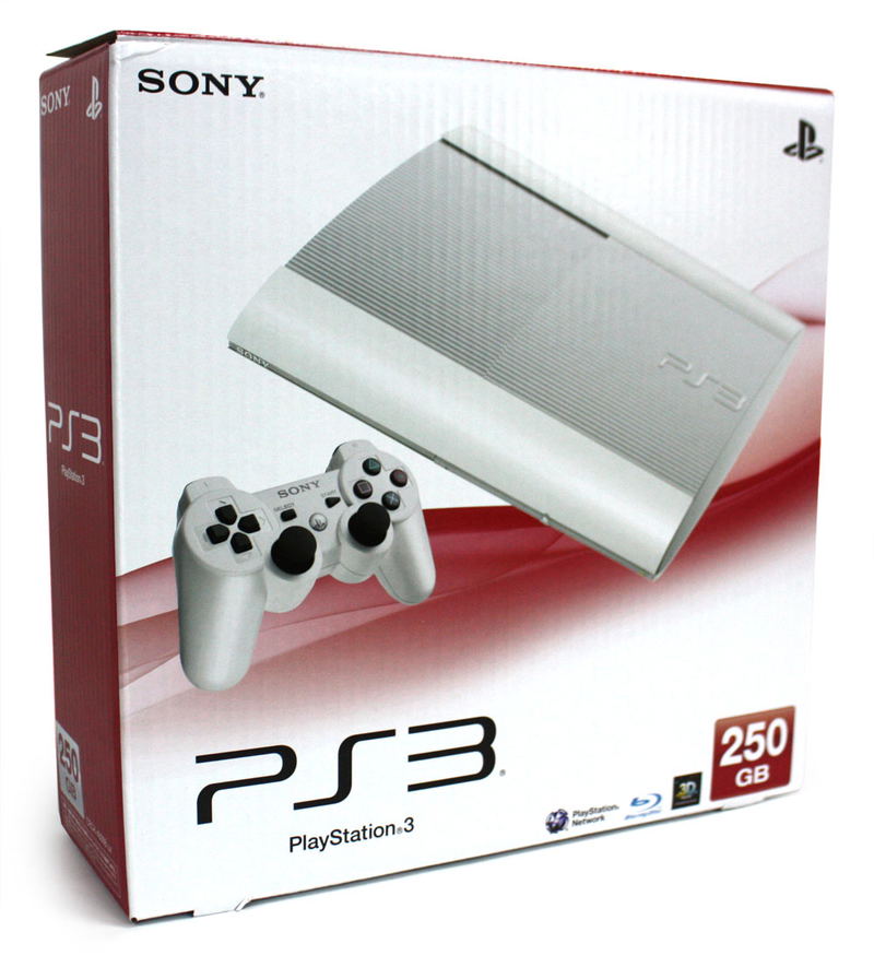 PlayStation3 New Slim Console (250GB Classic White Model) - 110V image 1