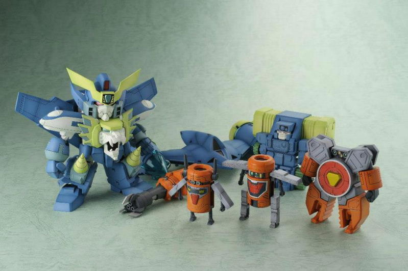 The King of Braves Gaogaigar Deluxe Set Non Scale Pre-Painted PVC Figure: Gaogaigar image 1