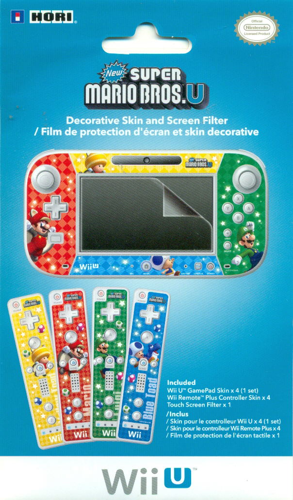 Wii U Game Pad Skin & Filter Set (New Super Mario Bros. U Version) image 1