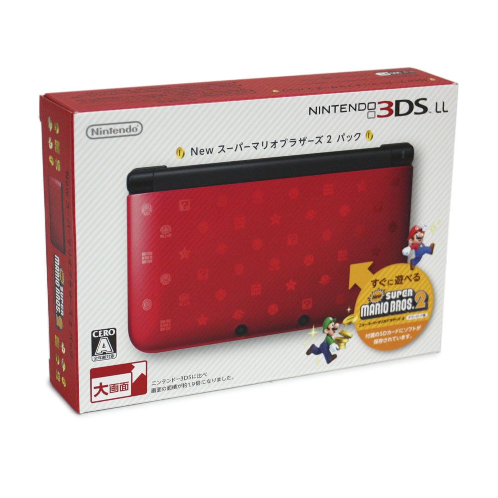 Nintendo 3DS LL (New Super Mario Bros. 2 Pack Limited Edition 