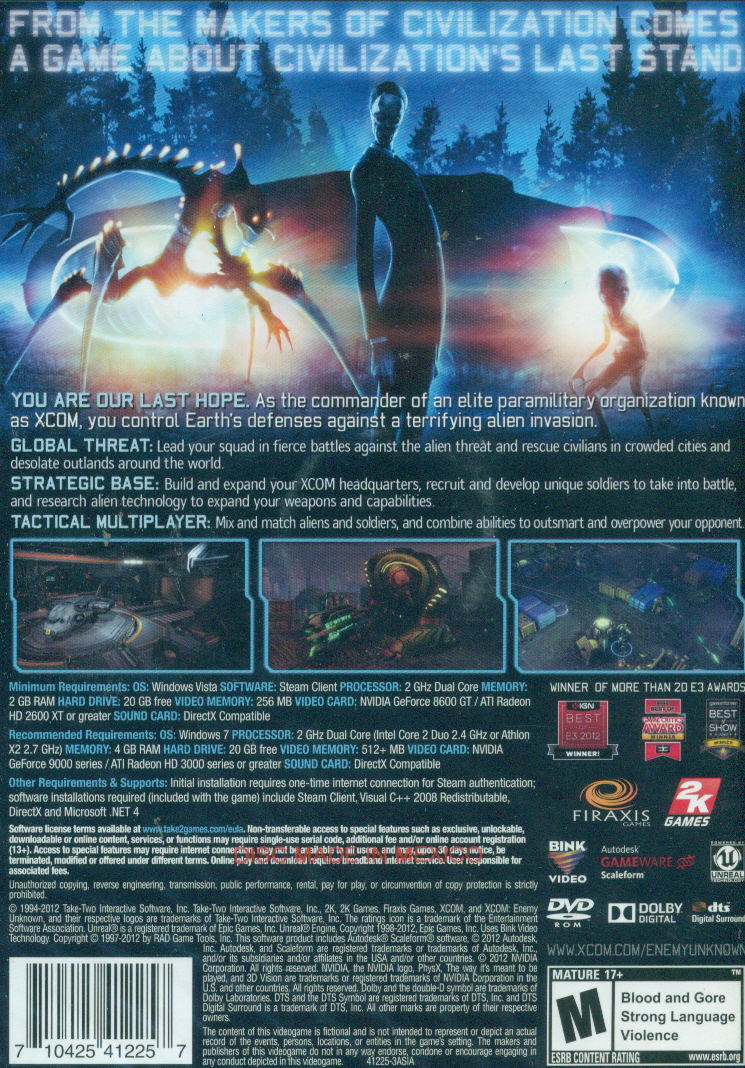 XCOM: Enemy Unknown (DVD-ROM) image 2