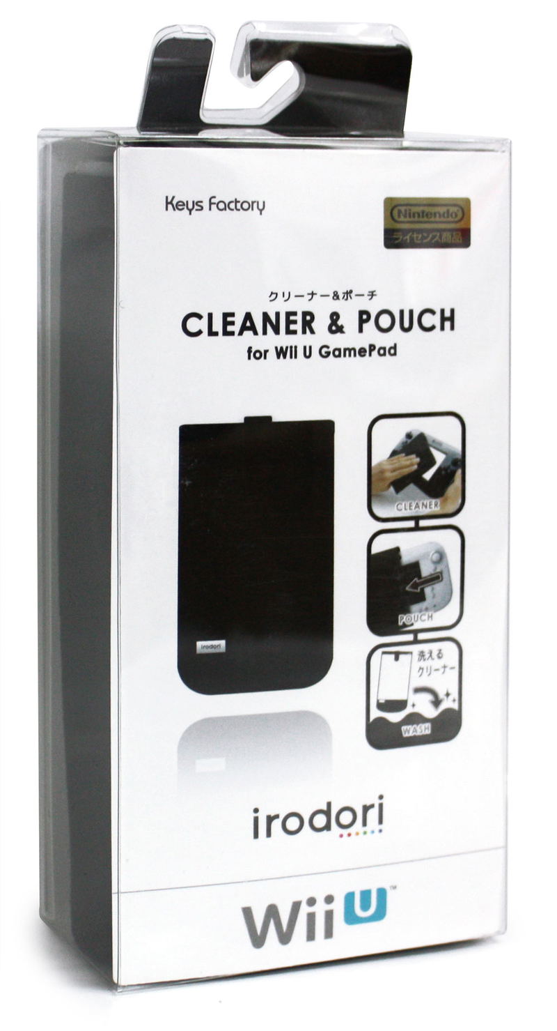 Cleaner and Pouch for Wii U GamePad (Black) image 1
