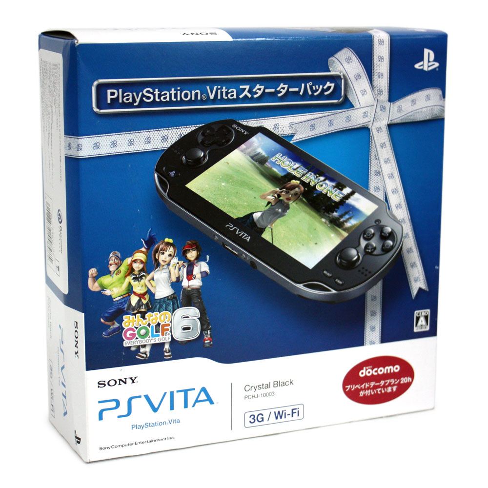 PSVita PlayStation Vita - 3G/Wi-Fi Model (Starter Pack w/ Minna no