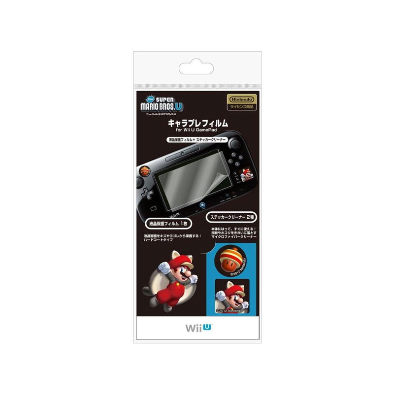 Character Film New Mario U for Wii U GamePad (Black) image 1