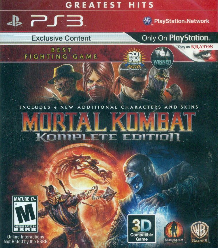 Mortal Kombat Komplete Edition (Greatest Hits) for PlayStation
