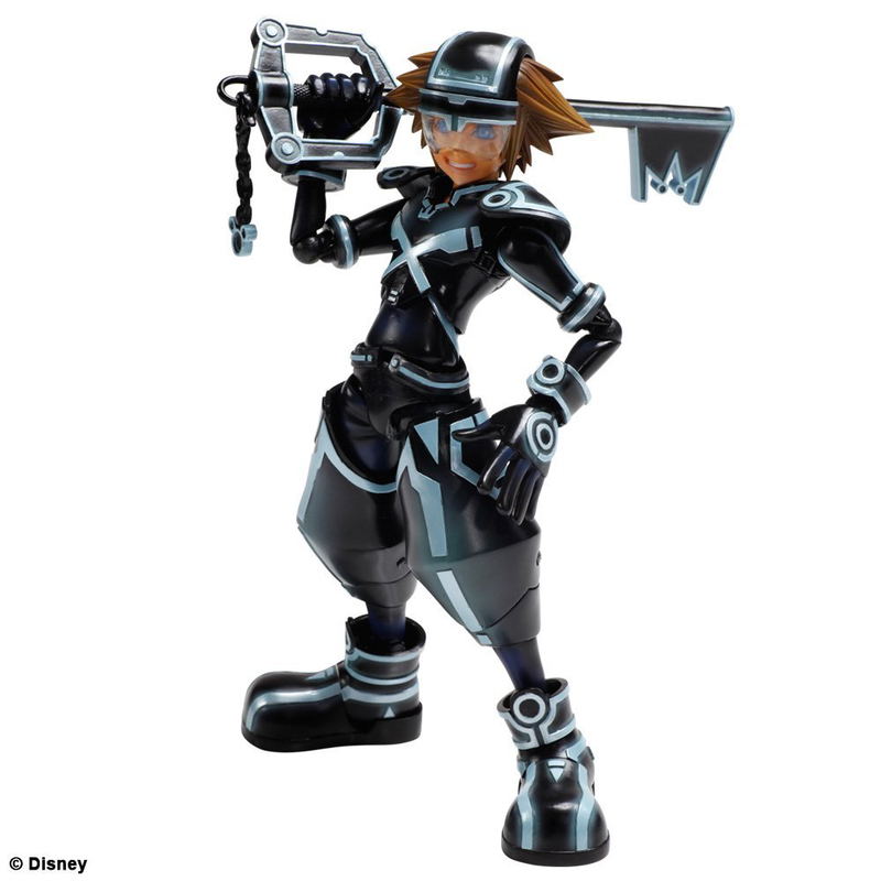 Kingdom Hearts 3D Dream Drop Distance Play Arts Kai Non Scale Pre-Painted Figure: Sora Tron Legacy Ver. image 1
