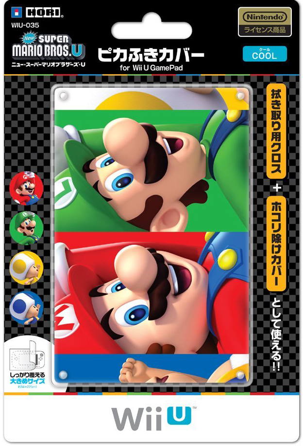 New Super Mario Bros. U Cleaning Cloth for Wii U GamePad (Cool) for Wii U