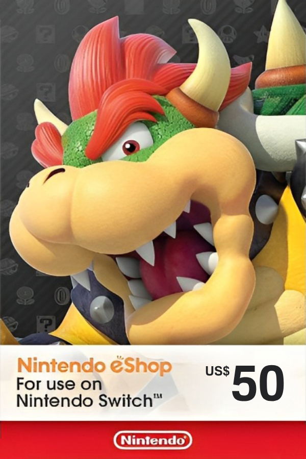 Nintendo eShop Card 50 USD | USA Account <span class="ext ext_digital">digital</span> image 1