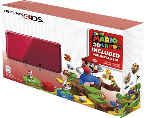 Nintendo 3DS (with Super Mario 3D Land Flame Red Edition Pre-Installed) image 2