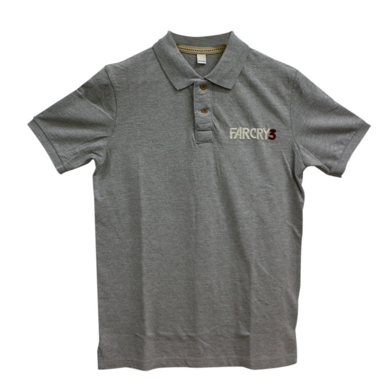 Ubisoft Far Cry 3 Polo T-Shirt Size XL (Grey) image 1