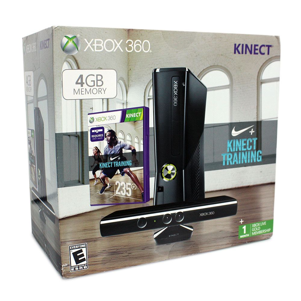 globo Verde Tranquilidad Xbox 360 (4GB) Bundle incl. Nike+ Kinect Training