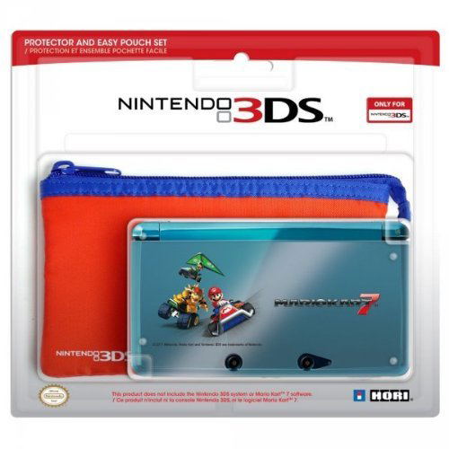 3DS Protector and Easy Pouch Set (Mario Kart 7 Version) image 1