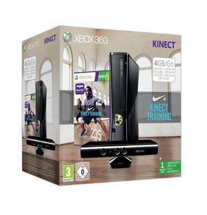 Xbox 360 (4GB) Bundle incl. Nike+ Kinect Training
