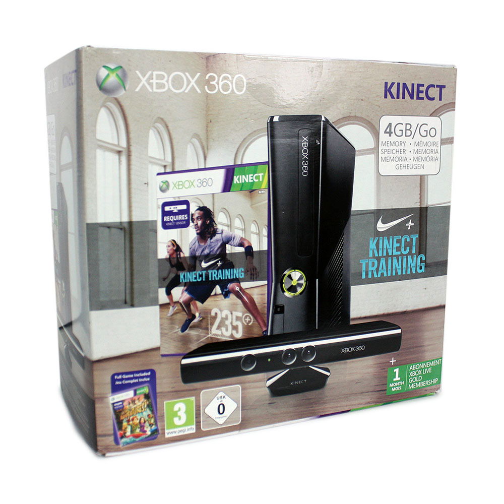 Xbox 360 (4GB) Bundle incl. Nike+ Kinect Training