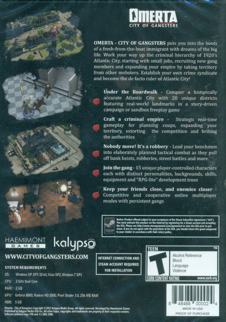 Omerta: City of Gangsters (DVD-ROM) image 13