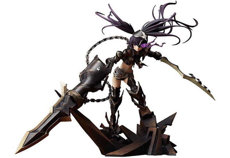 TV Animation Black Rock Shooter 1/8 Scale Painted PVC Figure: Insane Black Rock Shooter image 1