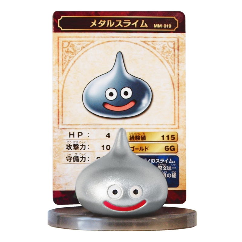 Dragon Quest Monster Museum 019 Non Scale Pre-Painted Figure: Metal Slime image 1