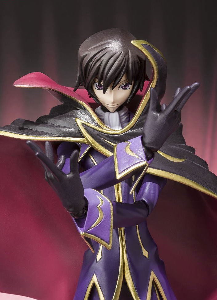 S.H.Figuarts Code Geass Lelouch of the Rebellion R2 Non Scale Pre-Painted PVC Figure: Lelouch Lamperouge Zero R2 Costume Ver. image 2