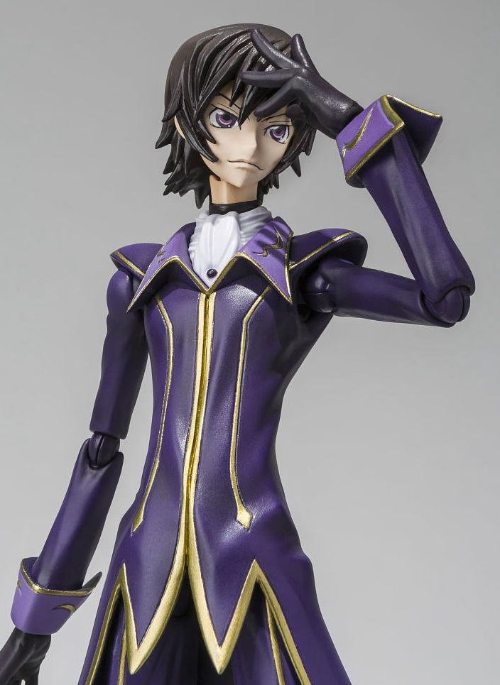 S.H.Figuarts Code Geass Lelouch of the Rebellion R2 Non Scale Pre-Painted PVC Figure: Lelouch Lamperouge Zero R2 Costume Ver. image 8