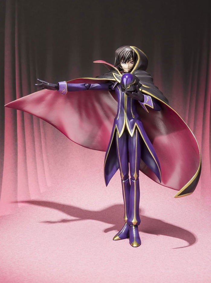 S.H.Figuarts Code Geass Lelouch of the Rebellion R2 Non Scale Pre-Painted PVC Figure: Lelouch Lamperouge Zero R2 Costume Ver. image 4