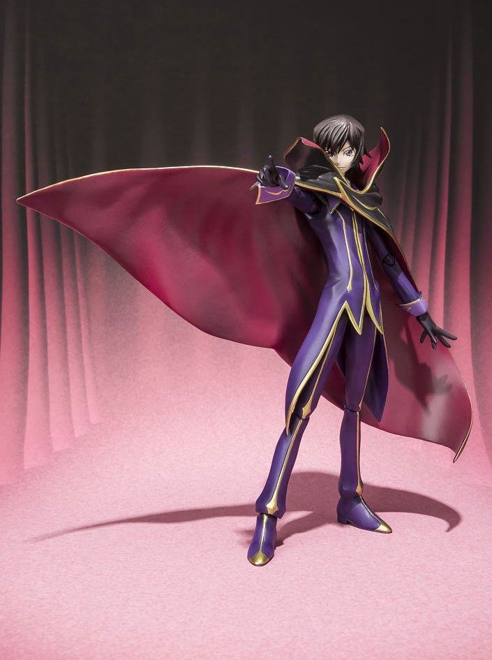 S.H.Figuarts Code Geass Lelouch of the Rebellion R2 Non Scale Pre-Painted PVC Figure: Lelouch Lamperouge Zero R2 Costume Ver. image 5