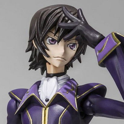 S.H.Figuarts Code Geass Lelouch of the Rebellion R2 Non Scale Pre-Painted PVC Figure: Lelouch Lamperouge Zero R2 Costume Ver. image 3