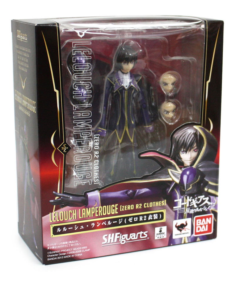 S.H.Figuarts Code Geass Lelouch of the Rebellion R2 Non Scale Pre-Painted PVC Figure: Lelouch Lamperouge Zero R2 Costume Ver. image 10