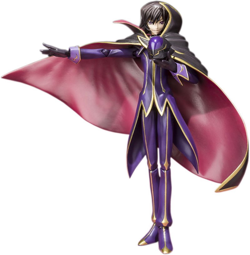 S.H.Figuarts Code Geass Lelouch of the Rebellion R2 Non Scale Pre-Painted PVC Figure: Lelouch Lamperouge Zero R2 Costume Ver. image 1