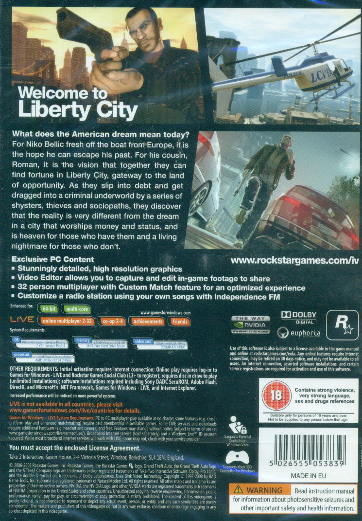 Grand Theft Auto IV (DVD-ROM) image 2