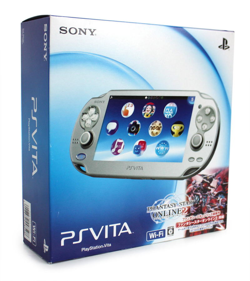 PSVita PlayStation Vita - Wi-Fi Model (Ice Silver) [Phantasy Star Online 2 Limited Bundle] image 1