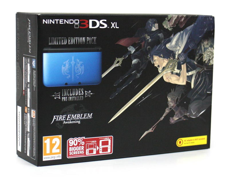 Nintendo 3DS XL (with Fire Emblem: Awakening Blue Pre-Installed Limited Edition Pack) image 1