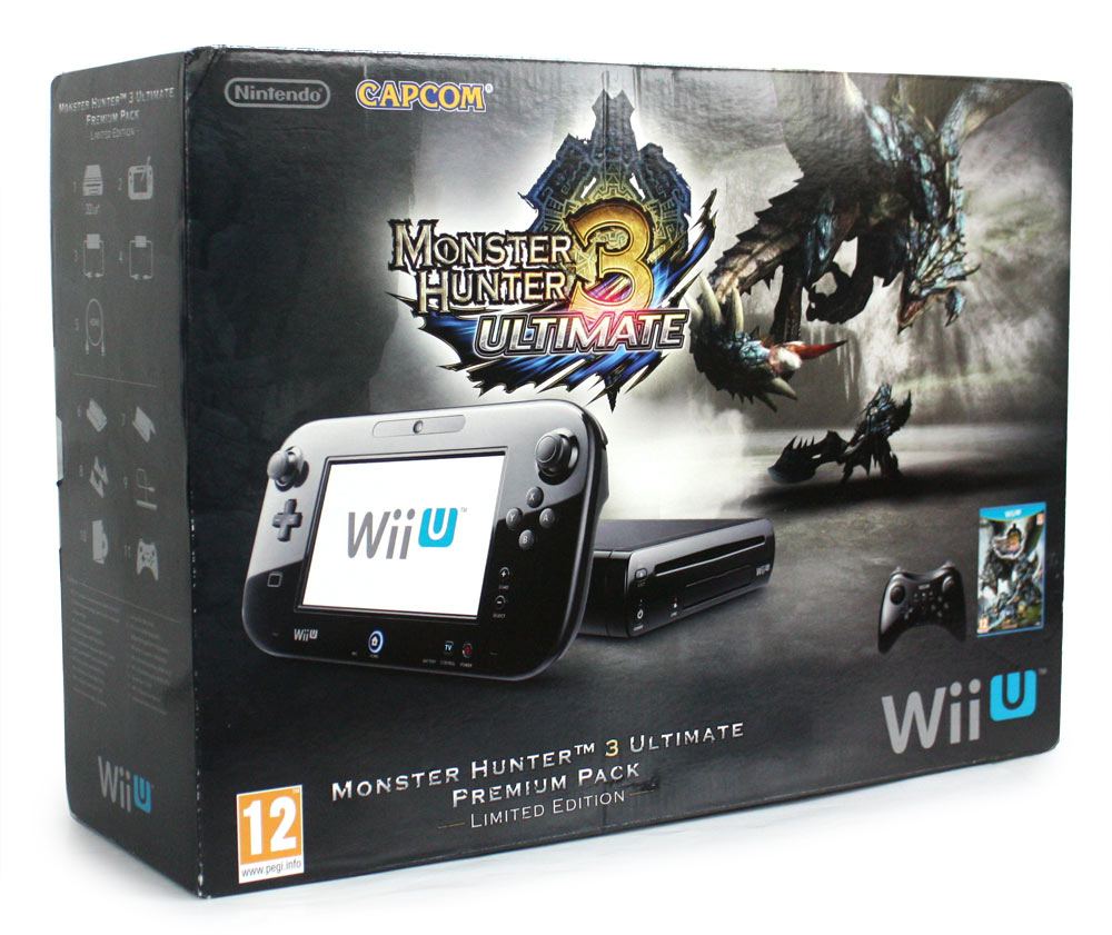 Nintendo Wii U 32GB Deluxe Bundle color negro