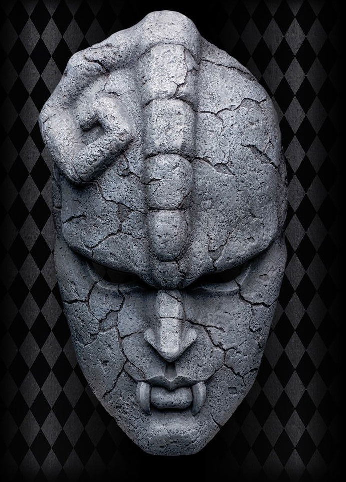 Super Figure Art Collection JoJo's Bizarre Adventure 1/1 Scale Pre-Painted Statue: Stone Mask image 1