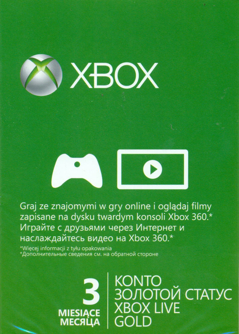 Xbox One Live Gold Купить