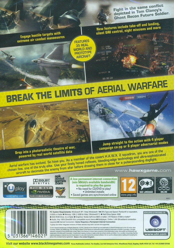 Tom Clancy's H.A.W.X. 2 (DVD-ROM) image 2