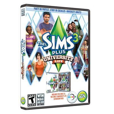 The Sims 3: Plus University Life (DVD-ROM) image 1