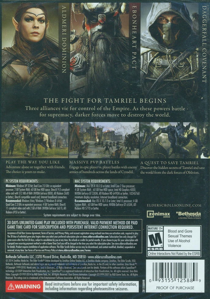 The Elder Scrolls Online (DVD-ROM) image 2