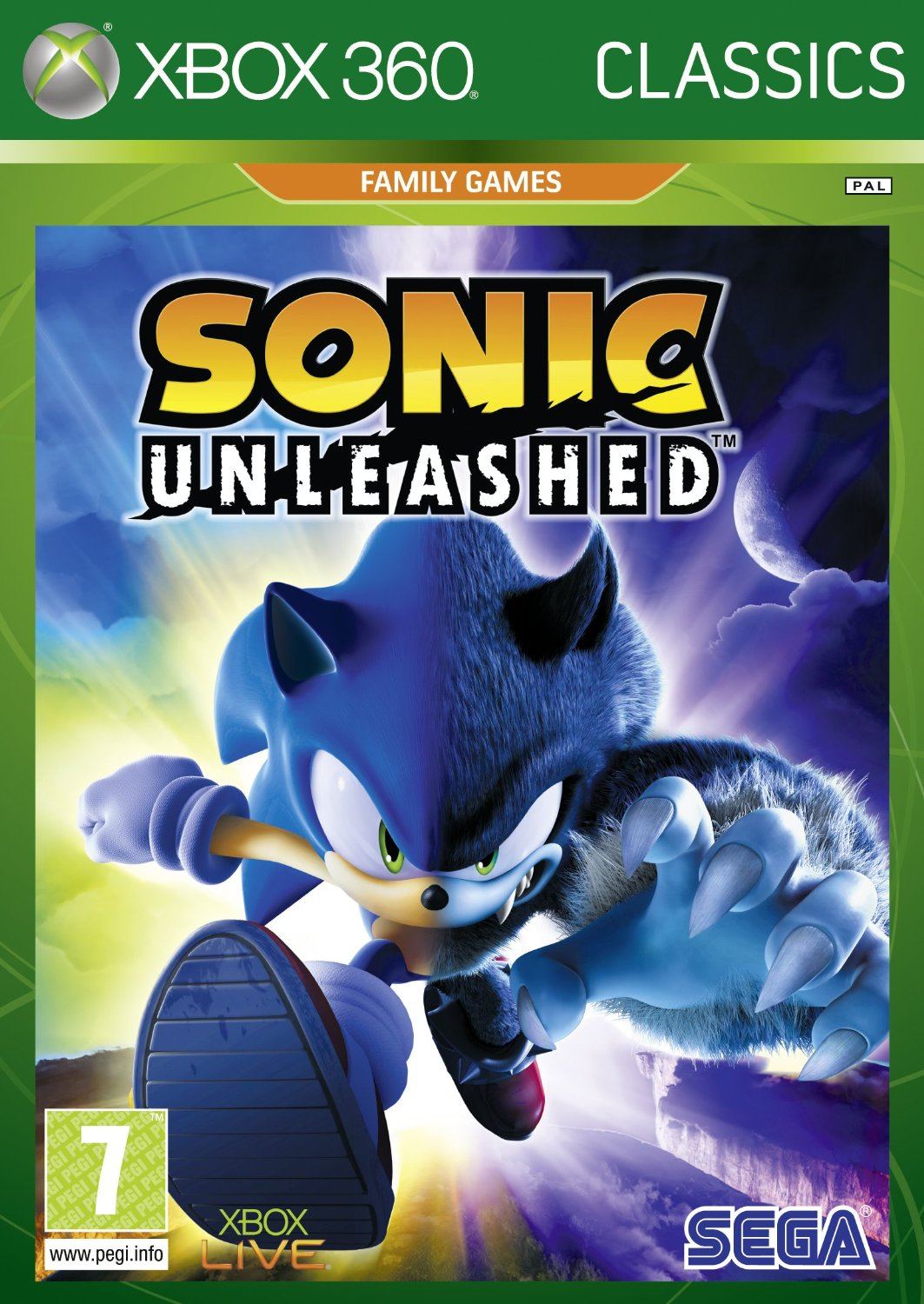 Sonic Unleashed Platinum Hits XBOX 360 FREE Shipping