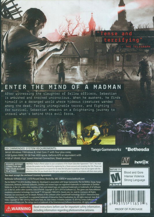 The Evil Within (DVD-ROM) for Windows