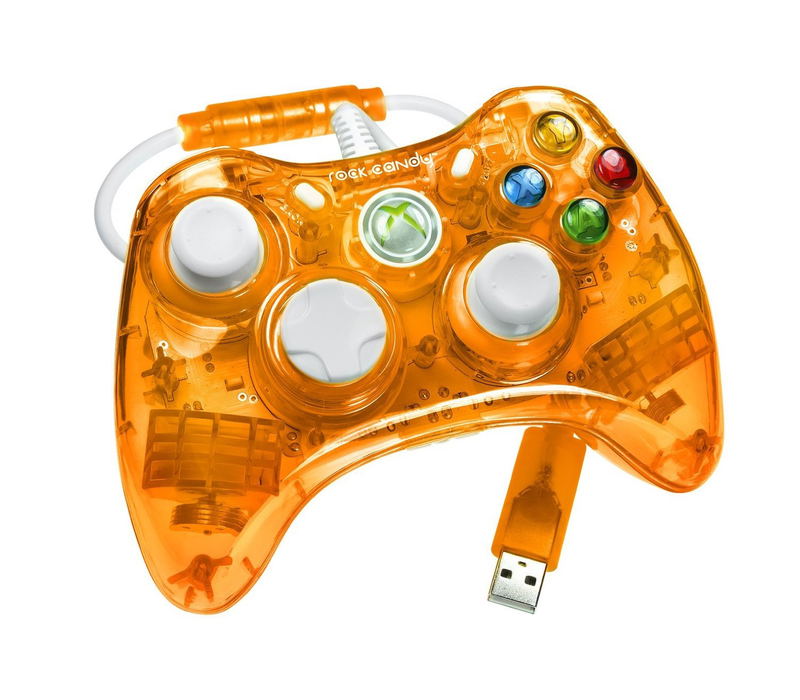 Rock Candy Xbox 360 Wired Controller (Orange) image 2