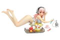 Nitro Super Sonic Non Scale Pre-Painted PVC Figure: Super Sonico Sweets & Bikini ver. thumbnail 1