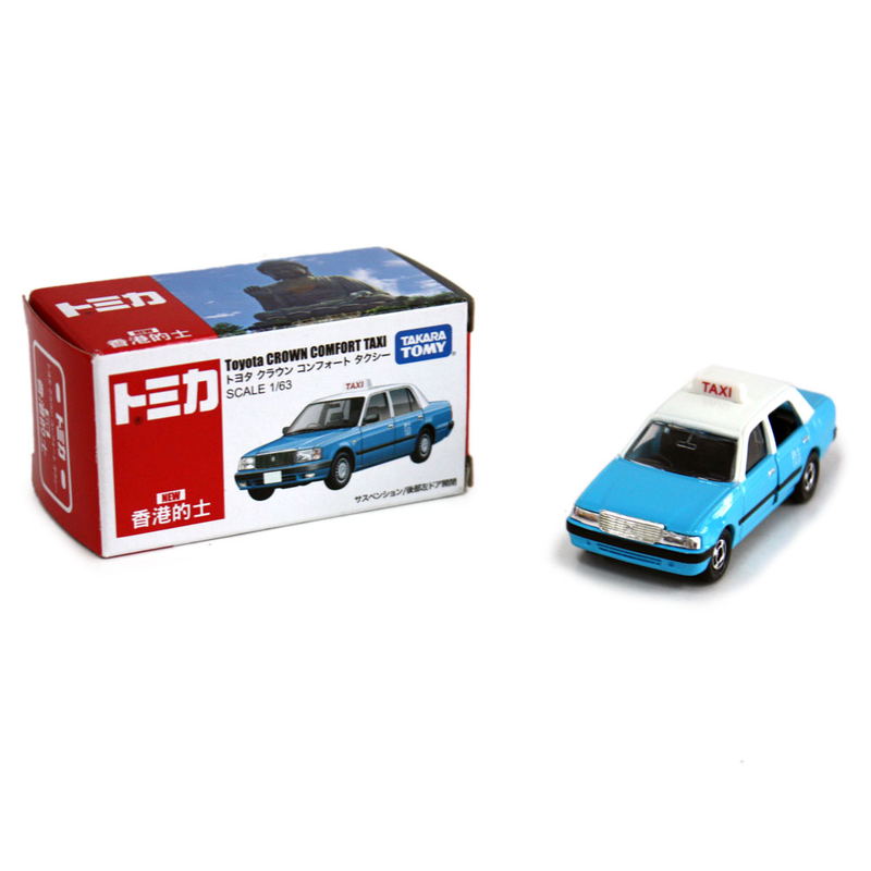 Tomica 1/63 Hong Kong Blue Taxi - Toyota CROWN COMFORT TAXI image 1